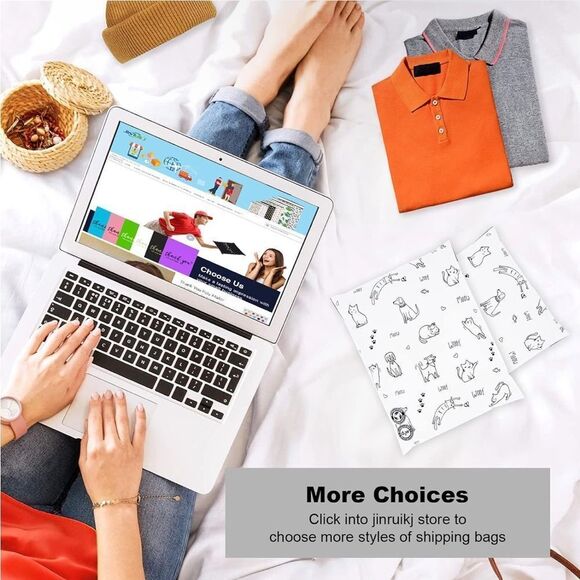 Biodegradable Poly Mailer 10x13 25 Pack, Eco-Friendly Shipping Bags for Clothing - Picture 3 of 6